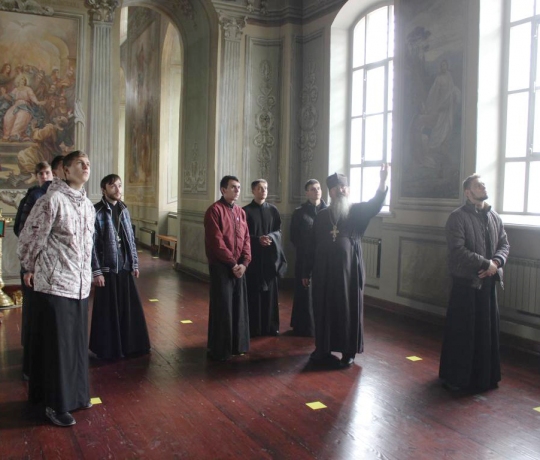 Семинаристы пропедевтического курса посетили Спасо-Преображенский кафедральный собор города Тамбова
