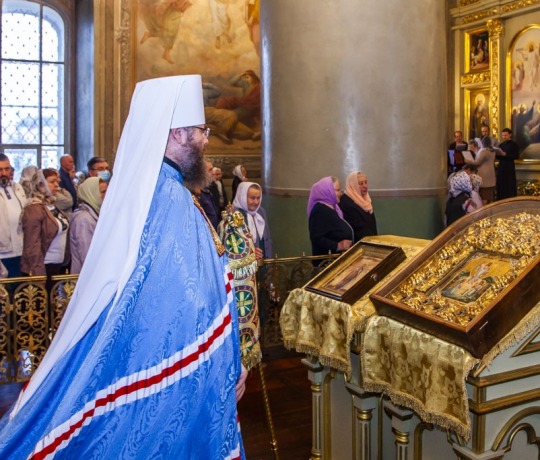 12 сентября митрополит Феодосий совершил Божественную литургию в кафедральном соборе города Тамбова
