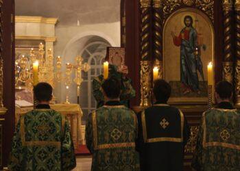 Преподаватели и студенты приняли участие в богослужении в день памяти прп. Сергия, игумена Радонежского 8.10.22