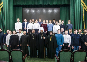 Встреча митрополита Тамбовского и Рассказовского Феодосия со студентами Сретенской духовной академии