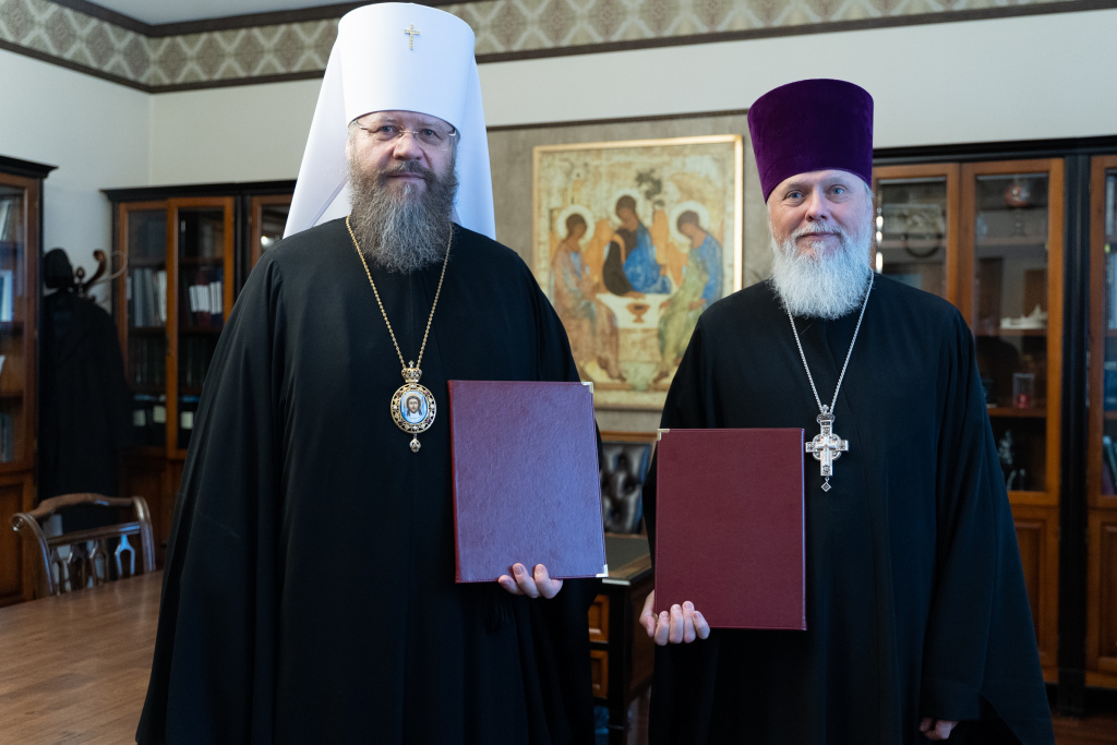 Подписан договор о сотрудничестве между Тамбовской духовной семинарией и Сретенской духовной академией