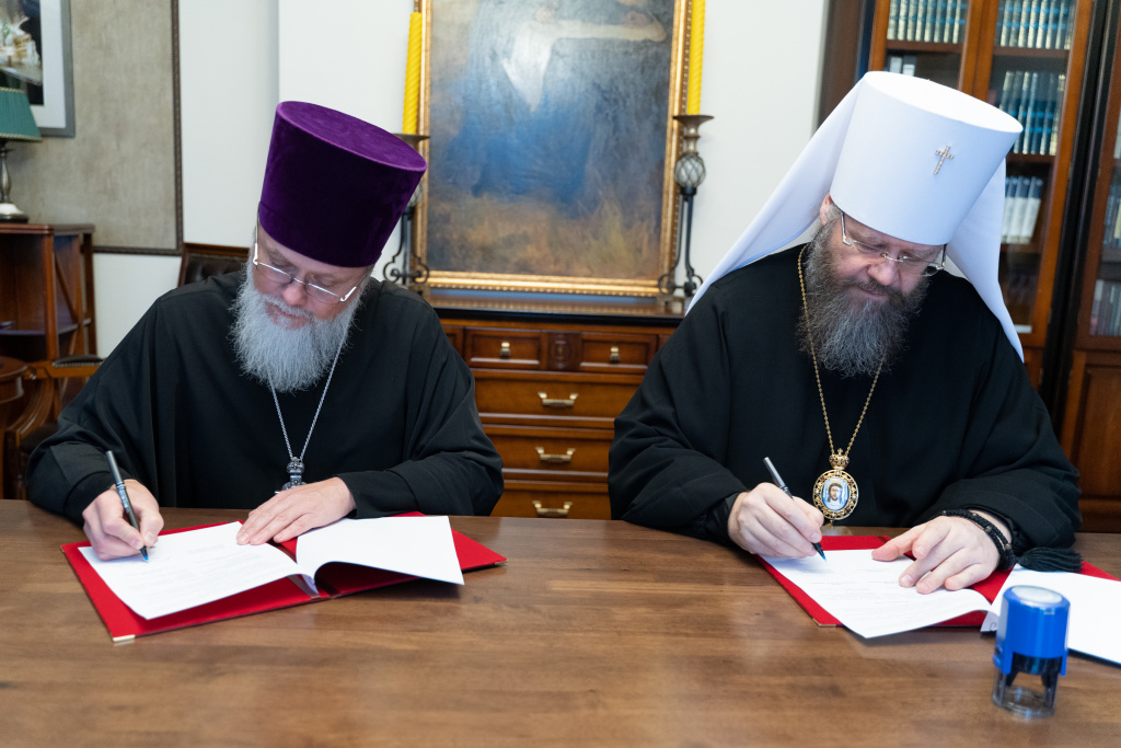 Подписан договор о сотрудничестве между Тамбовской духовной семинарией и Сретенской духовной академией
