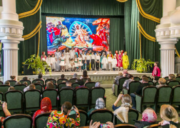 В рамках Пасхального фестиваля “Пасхальный свет” в Тамбовской духовной семинарии состоялся концерт воскресных школ 23.04.23