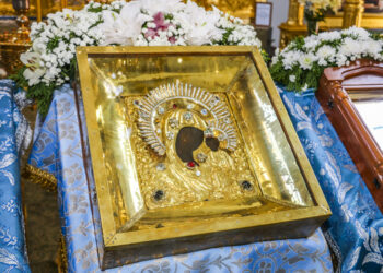В день памяти святых благоверных князей Петра и Февронии состоялись проводы чудотворной Вышенской иконы Божией Матери